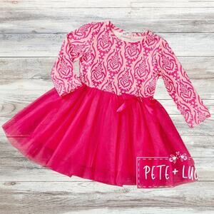 PETE + LUCY Pink Moroccan Long Sleeve Tulle Dress 3T
